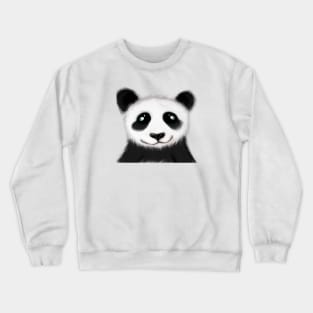 Cute Panda Drawing Crewneck Sweatshirt